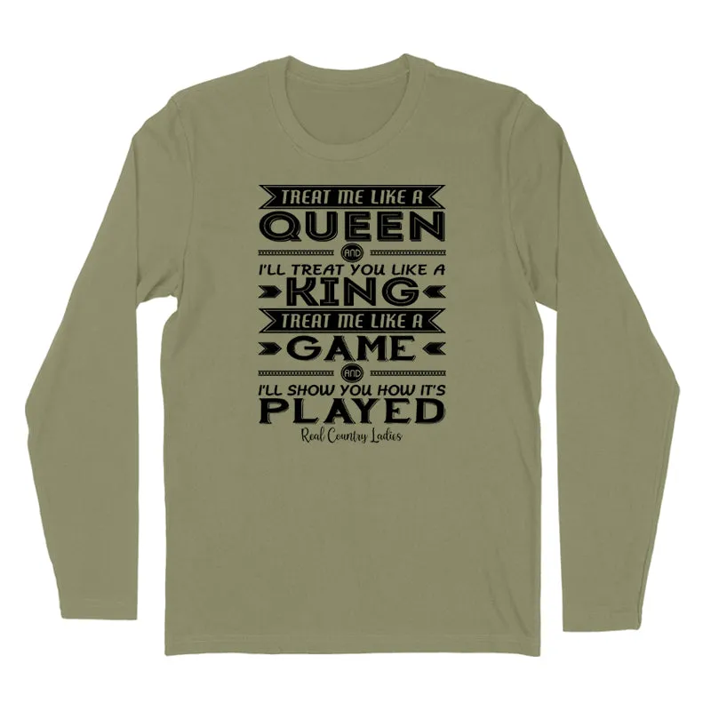 Like A Queen Black Print Hoodies & Long Sleeves