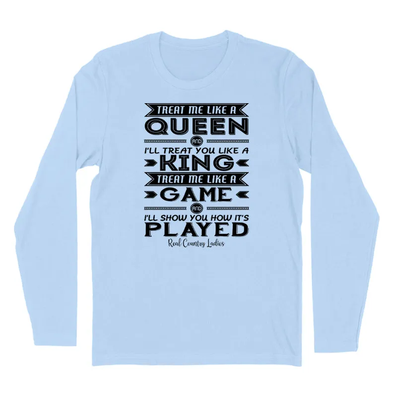 Like A Queen Black Print Hoodies & Long Sleeves