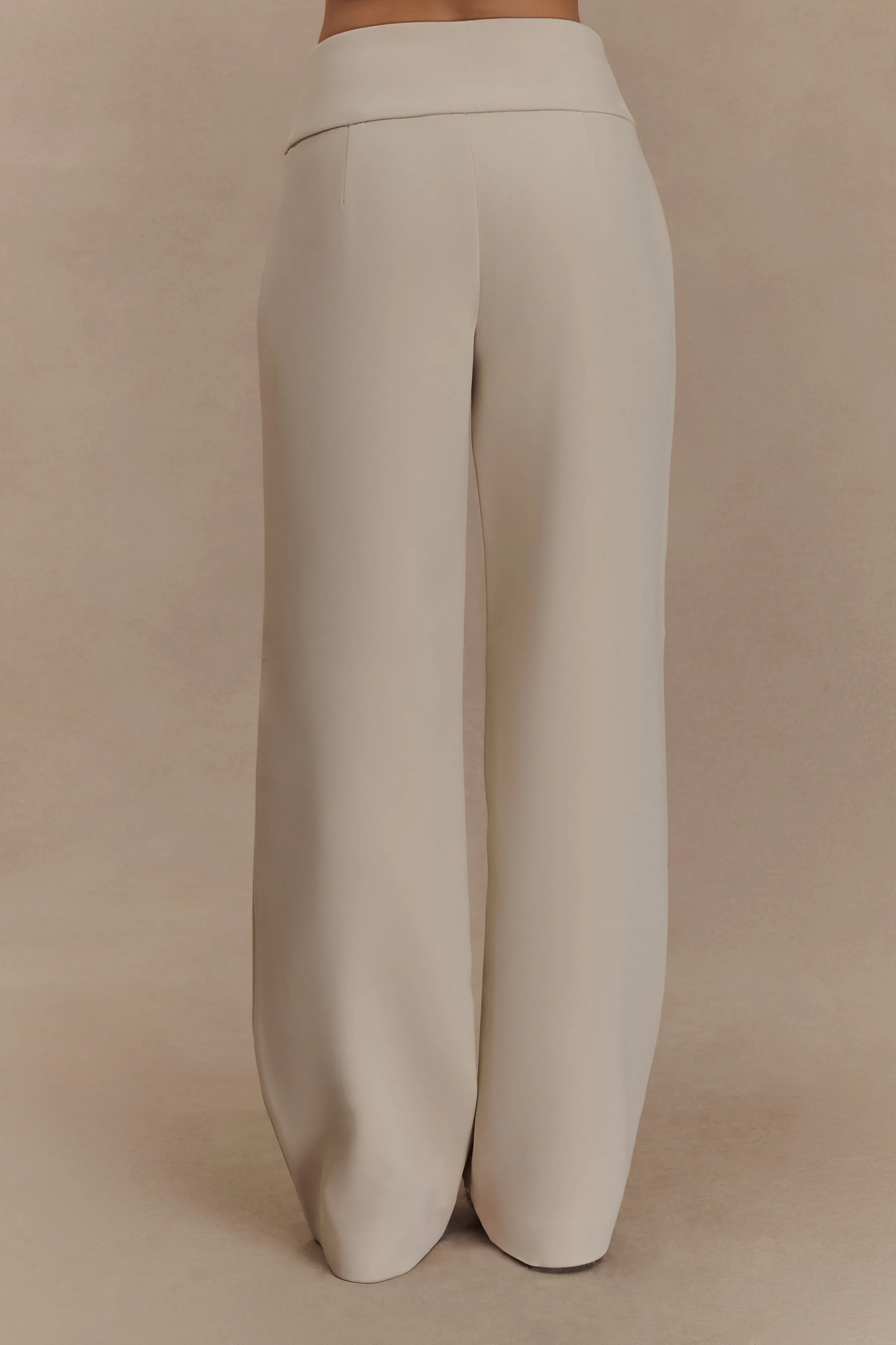 Lindie Straight Leg Suiting Pants - Sand