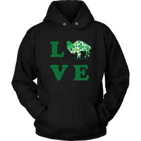 Lucky in BuffaLove Unisex Hoodie