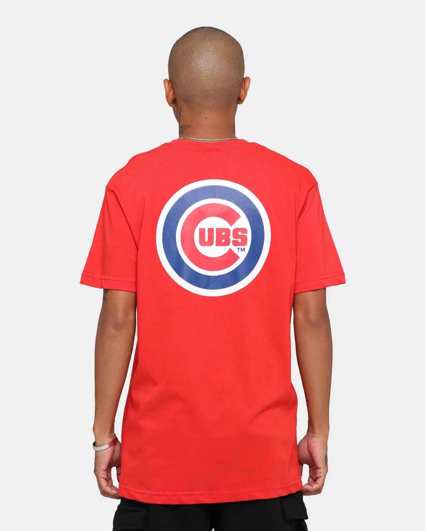 Majestic Athletic Chicago Cubs Jeaner Short Sleeve T-Shirt Red