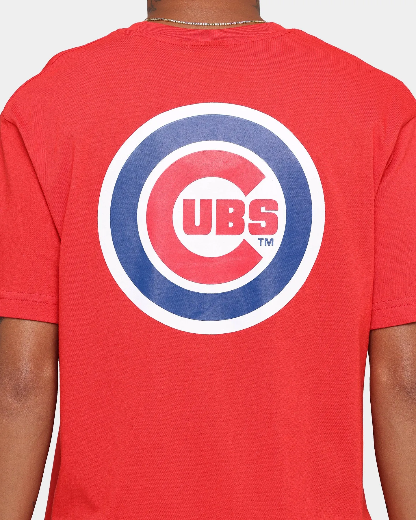 Majestic Athletic Chicago Cubs Jeaner Short Sleeve T-Shirt Red