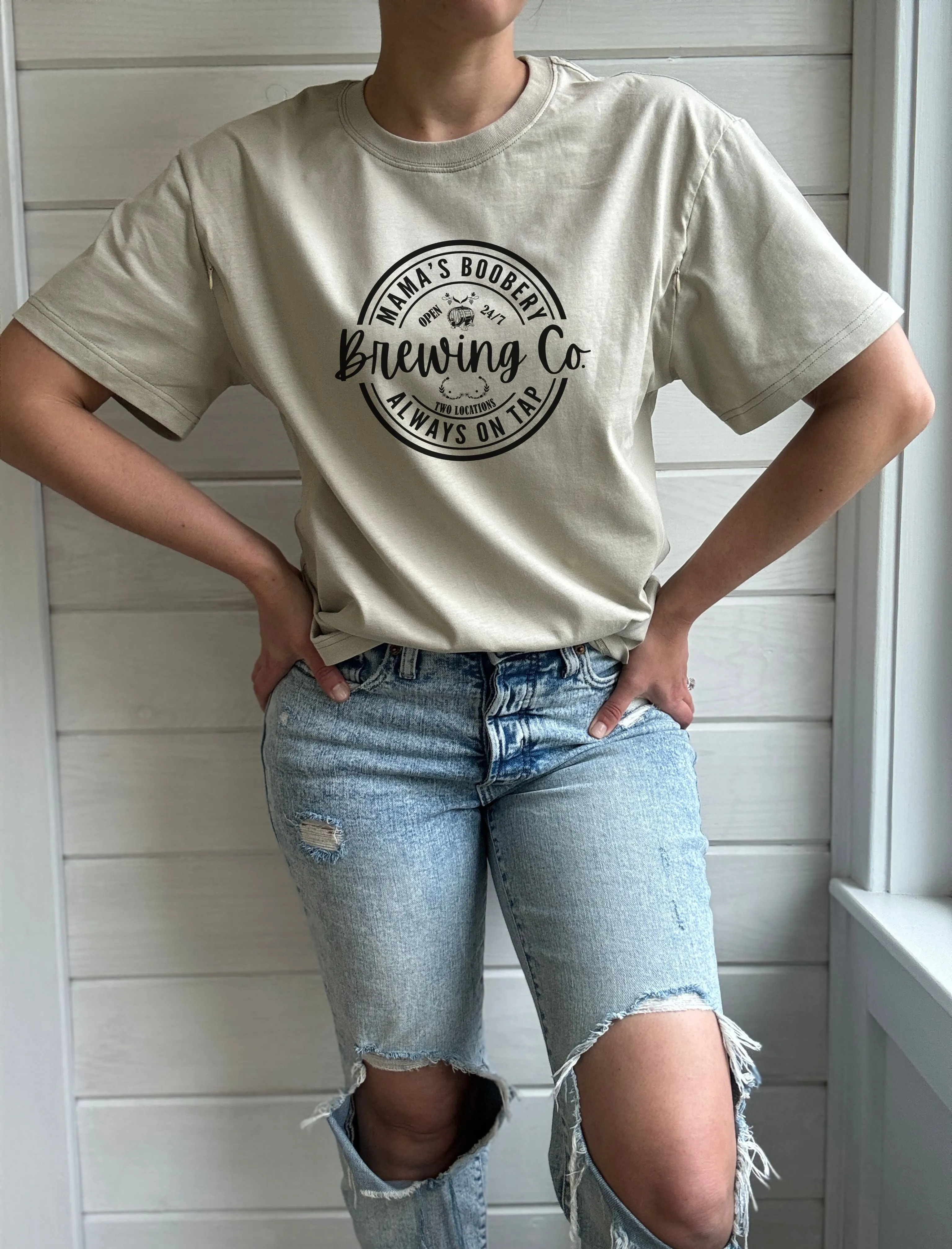 Mama Boobery Brewing Co. Solid Comfort Tee