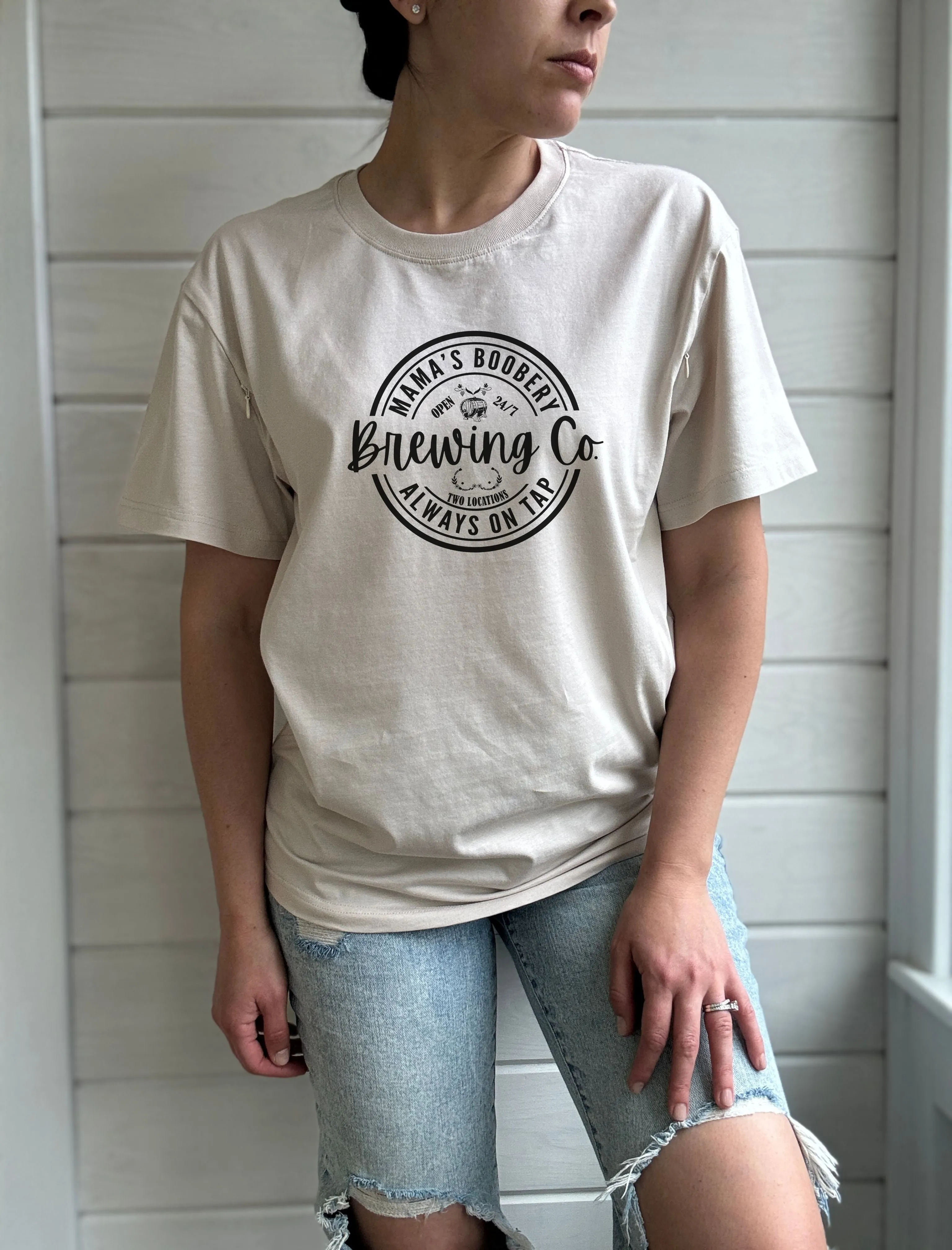 Mama Boobery Brewing Co. Solid Comfort Tee