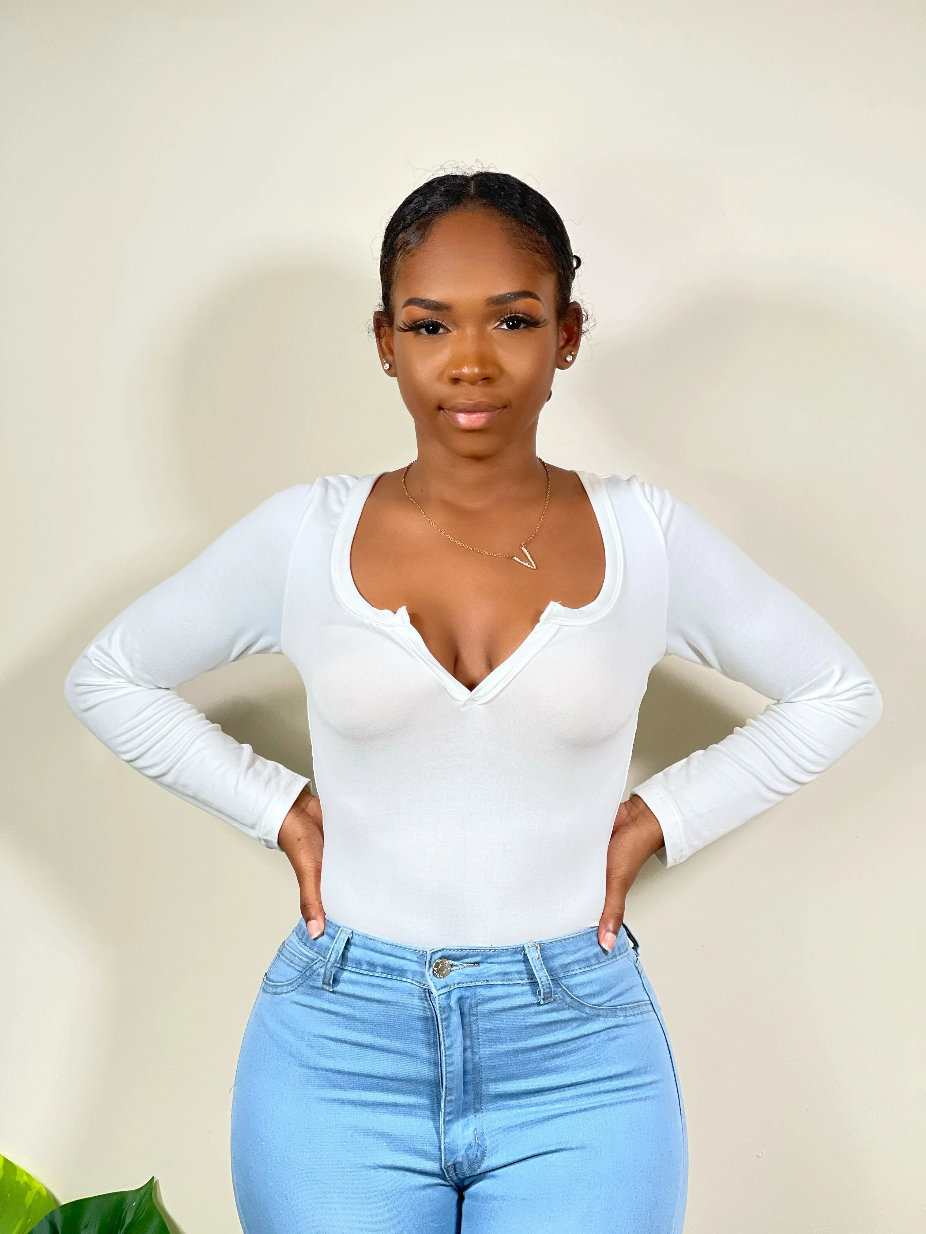 Mel Everyday Bodysuit-White