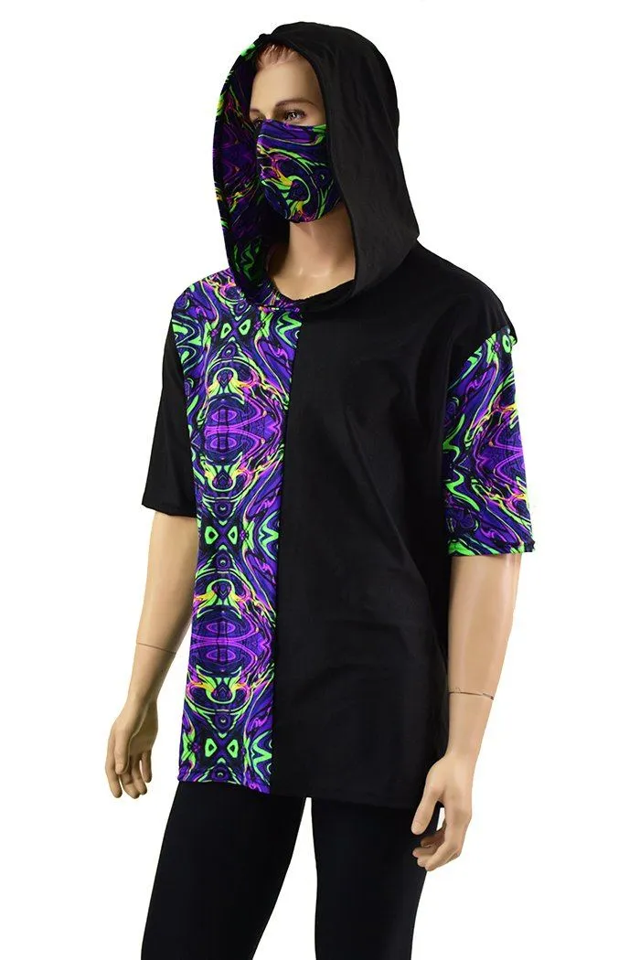 Mens Tee Sleeve Hoodie & Mask Set