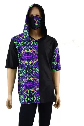 Mens Tee Sleeve Hoodie & Mask Set