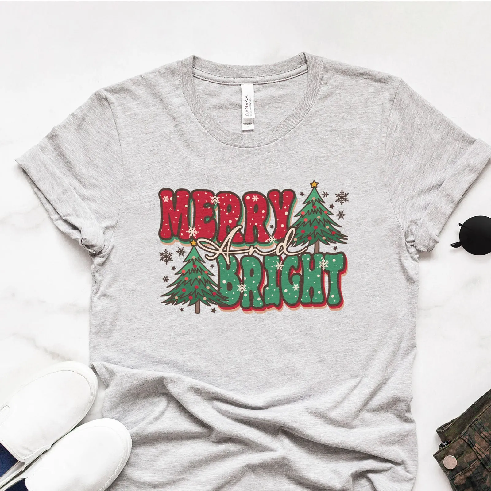 Merry And Bright Bold Tee