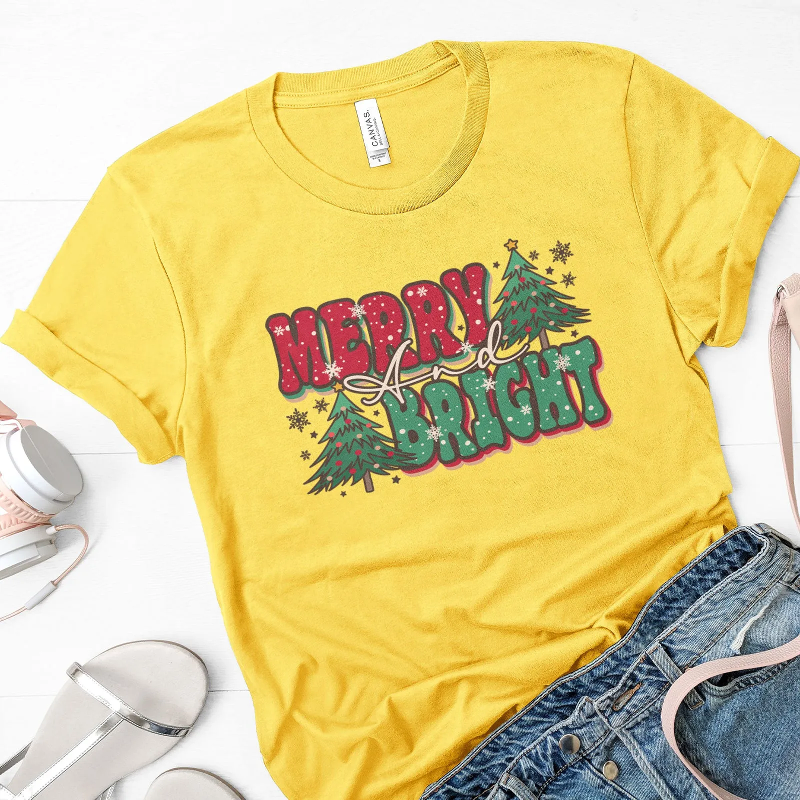 Merry And Bright Bold Tee