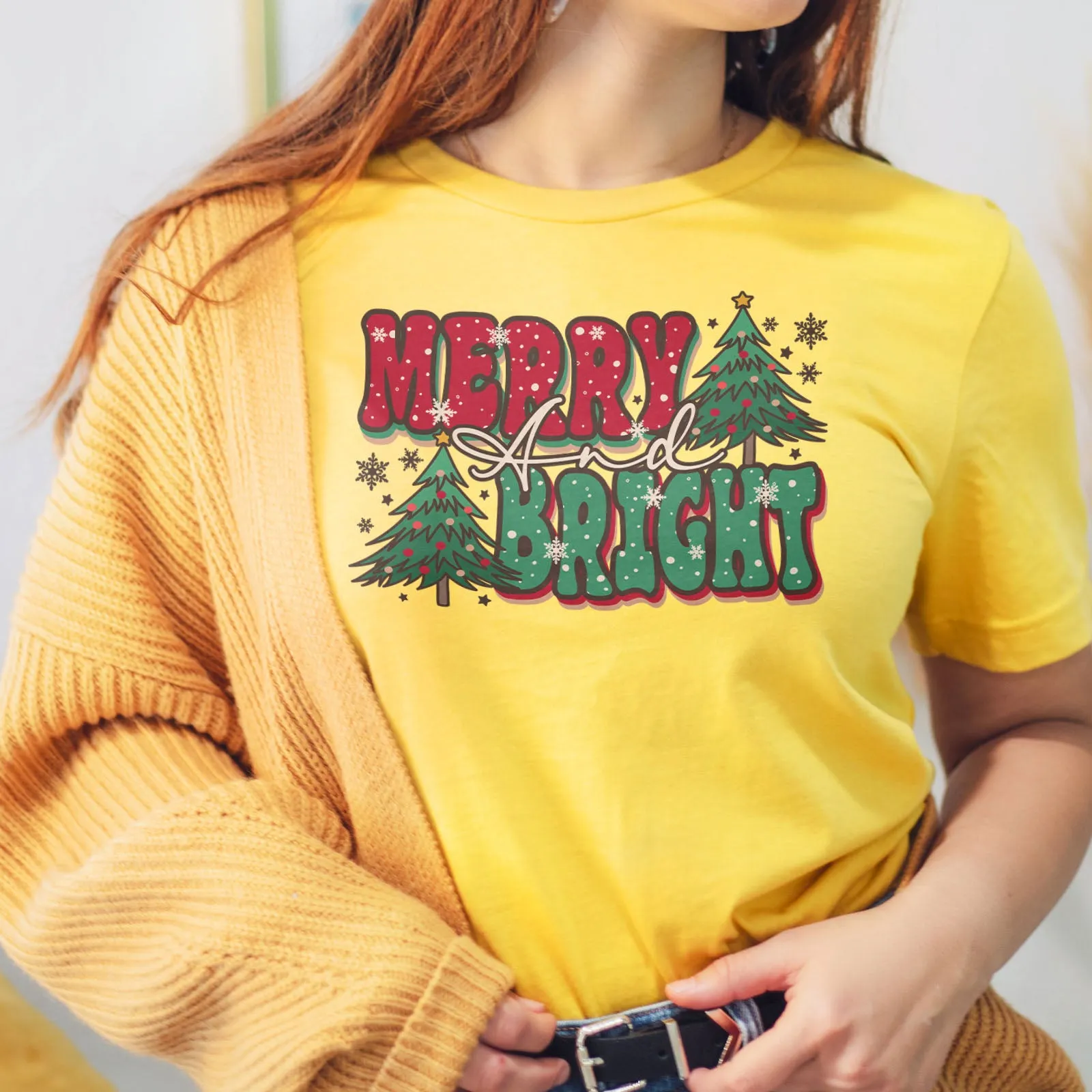 Merry And Bright Bold Tee