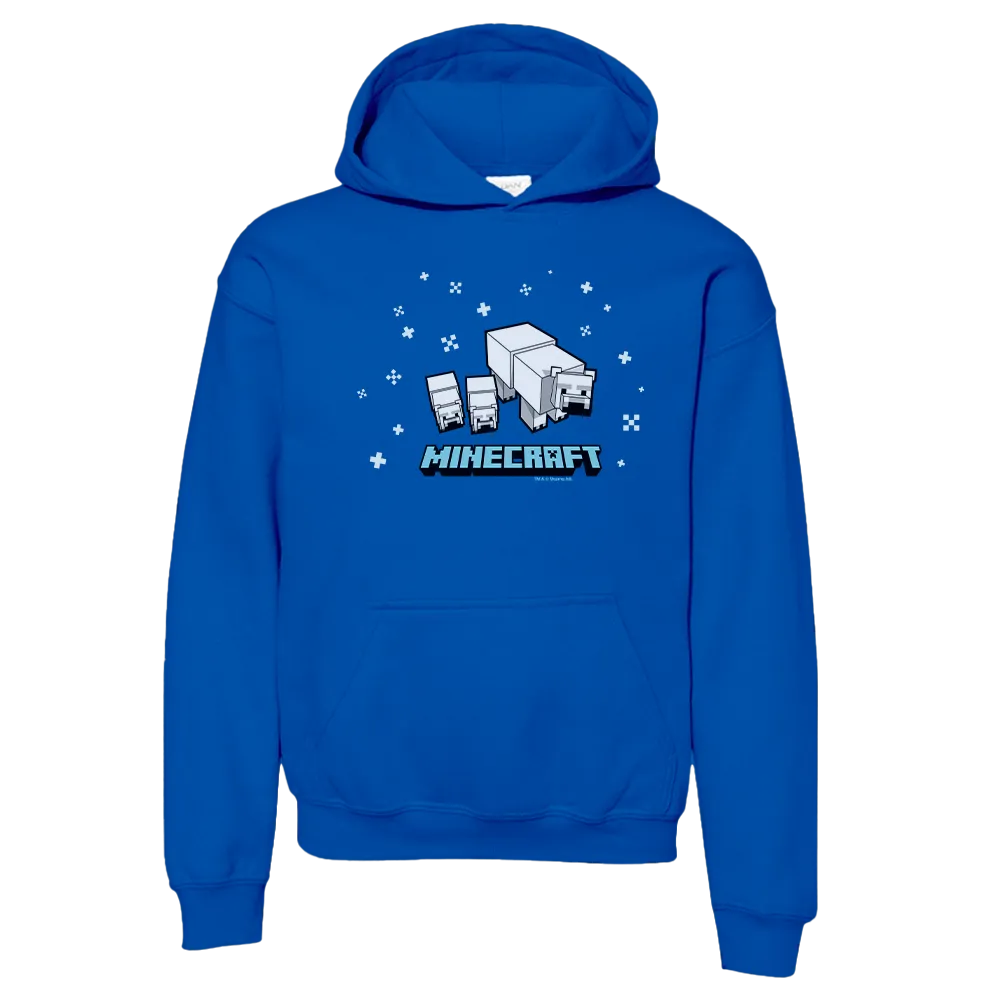 Minecraft Polar Bear Kids Pullover Hoodie