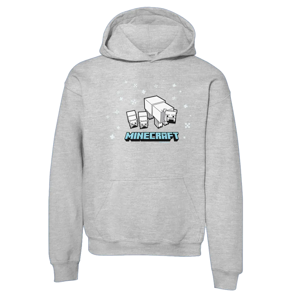 Minecraft Polar Bear Kids Pullover Hoodie