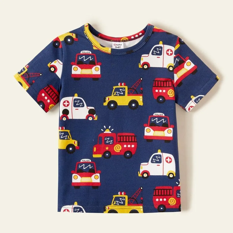 Pack of Summer Toddler Firetrucks Tees