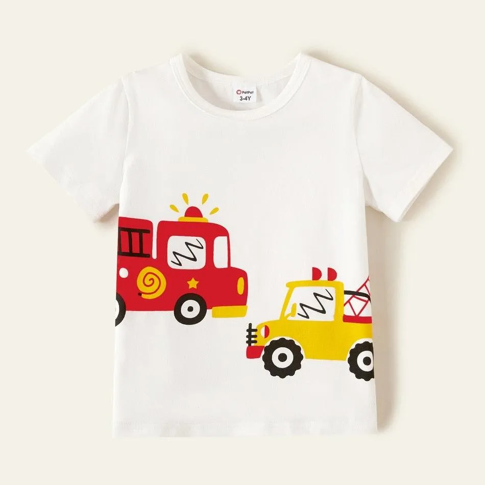 Pack of Summer Toddler Firetrucks Tees