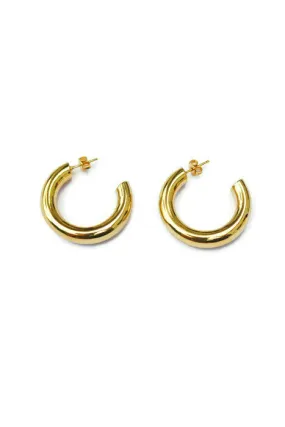 Payton Half Hoop Gold Plated Small Earrings