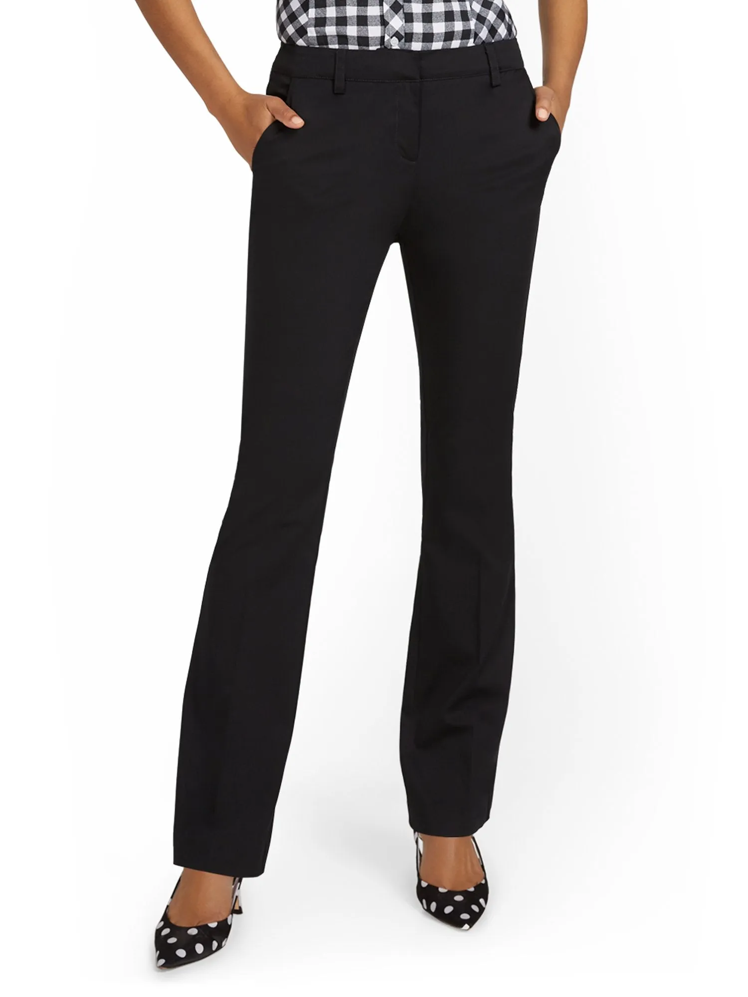 Petite Mid-Rise Bootcut Pant