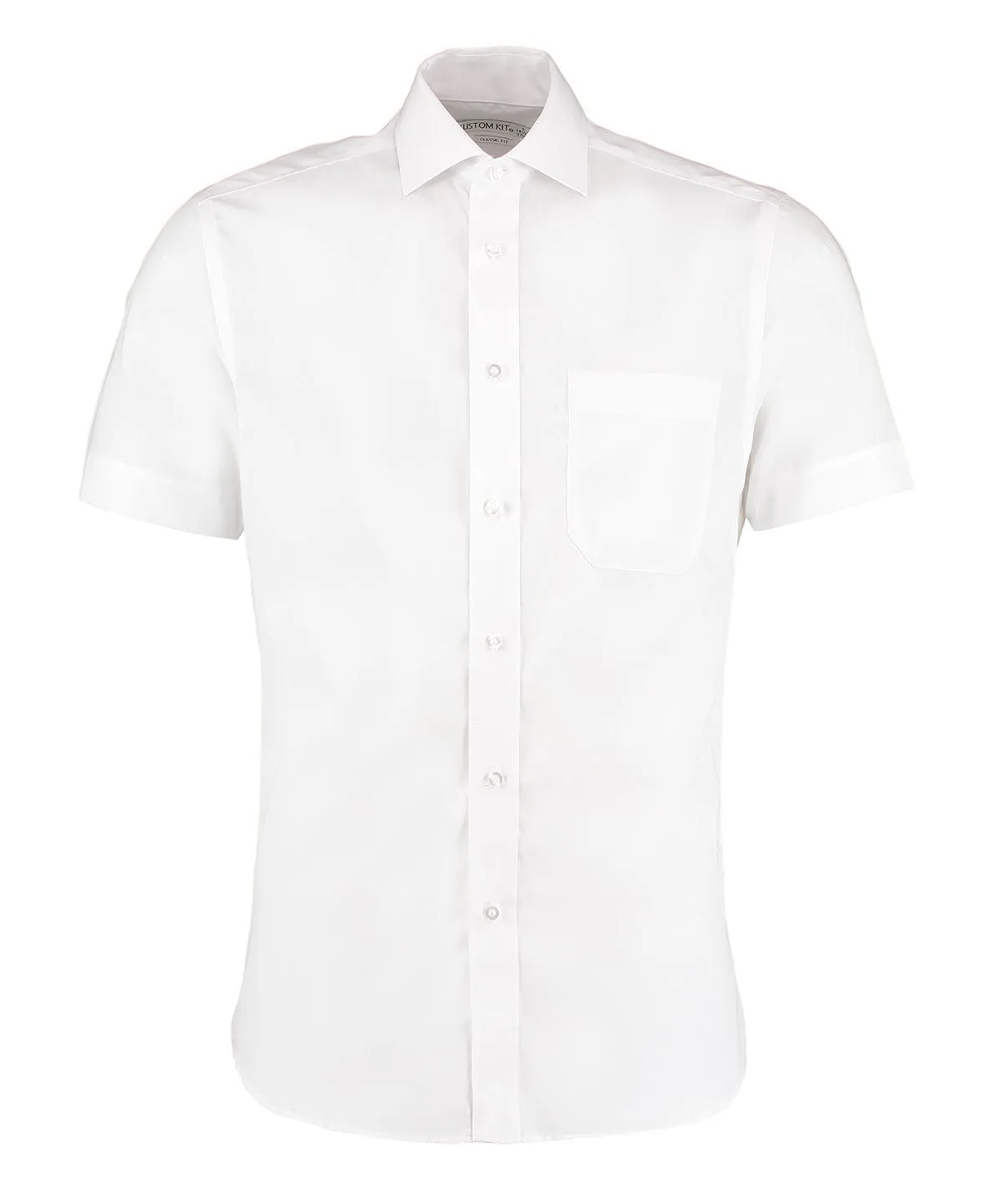 Premium non-iron corporate shirt short-sleeved (classic fit) | White