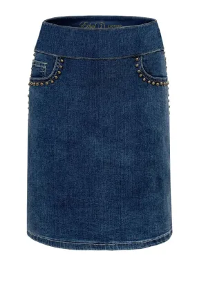 Radiant Stretch Denim Skirt