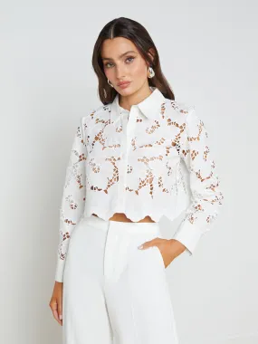 Seychelle Lace Cropped Blouse