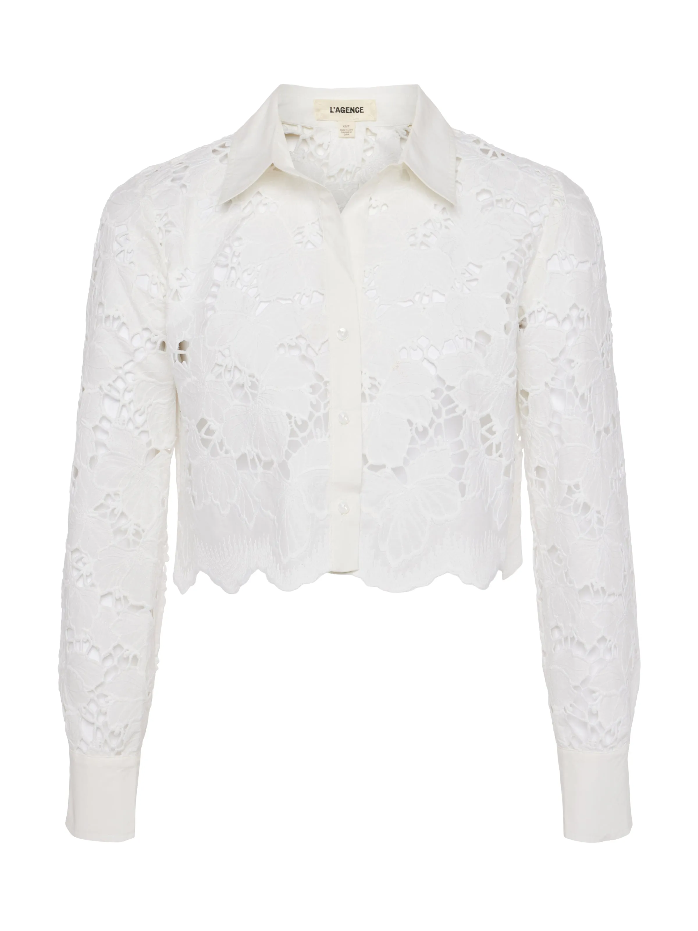 Seychelle Lace Cropped Blouse