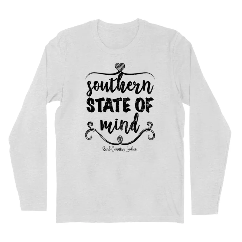 Southern State Of Mind Black Print Hoodies & Long Sleeves