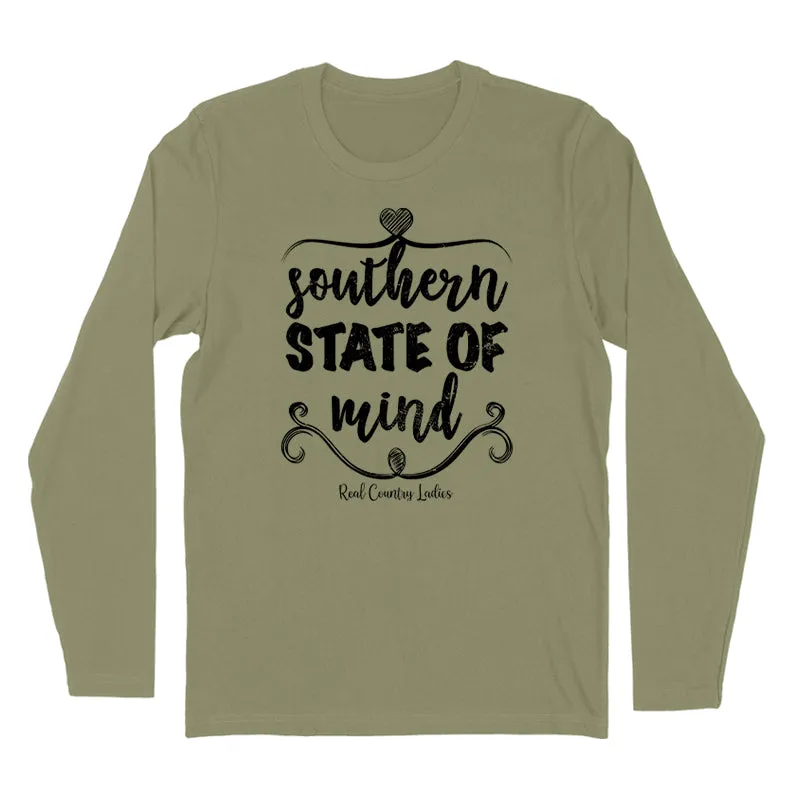 Southern State Of Mind Black Print Hoodies & Long Sleeves