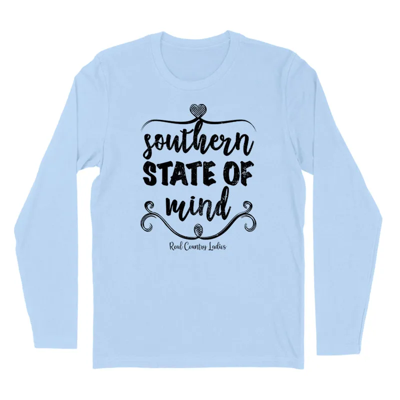 Southern State Of Mind Black Print Hoodies & Long Sleeves