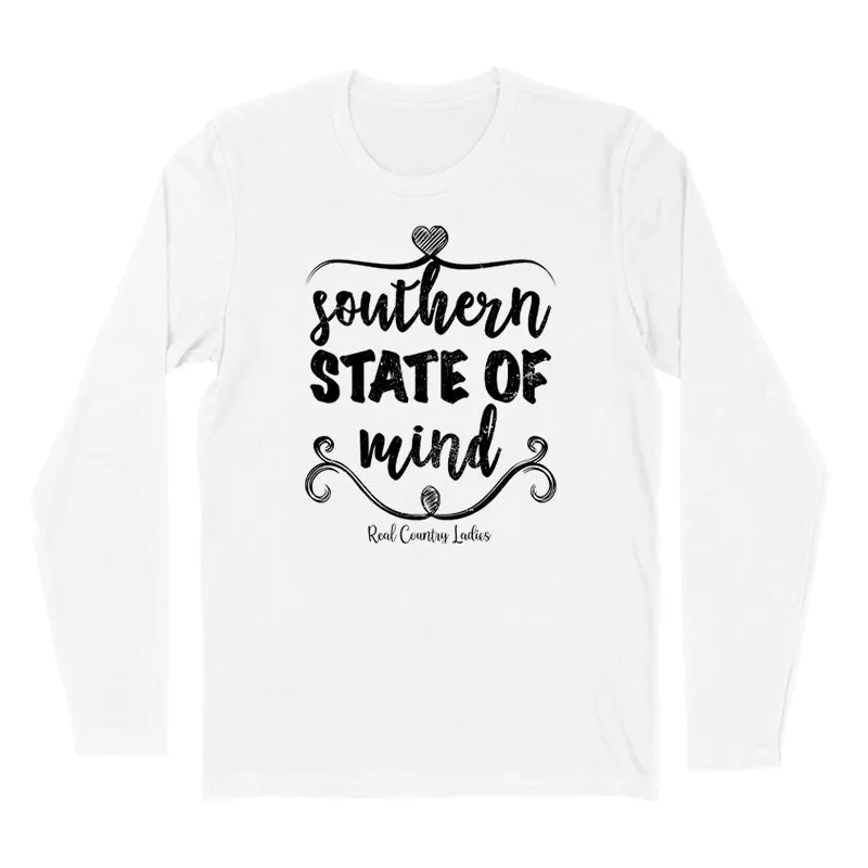 Southern State Of Mind Black Print Hoodies & Long Sleeves