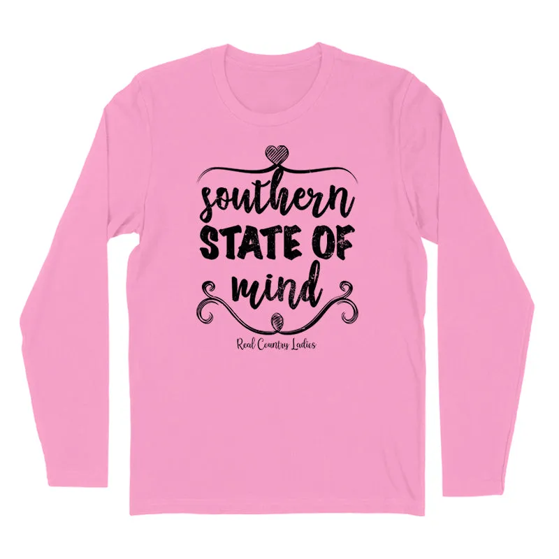 Southern State Of Mind Black Print Hoodies & Long Sleeves