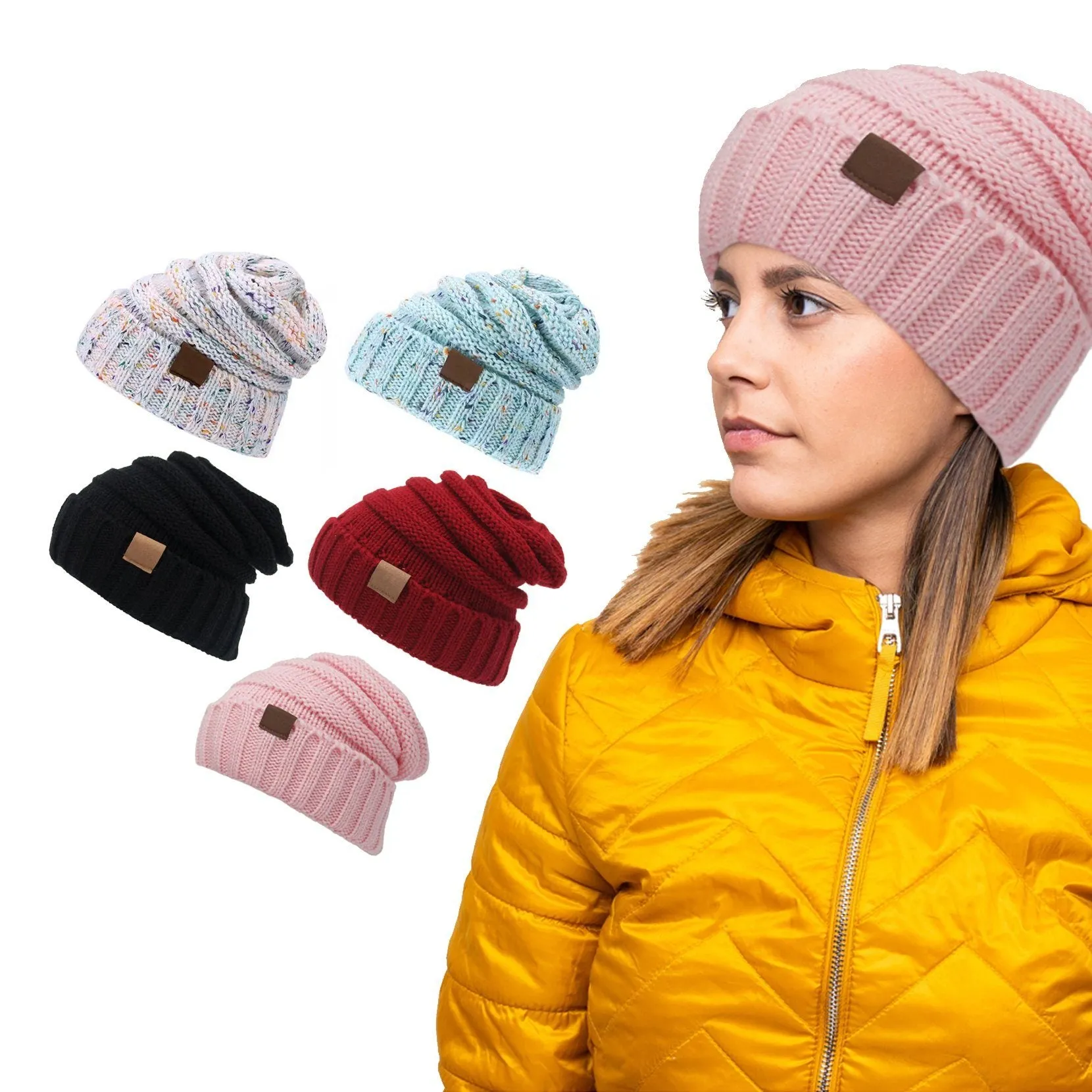 Trendy Warm Knitted Casual Fun Beanie Hat For Women