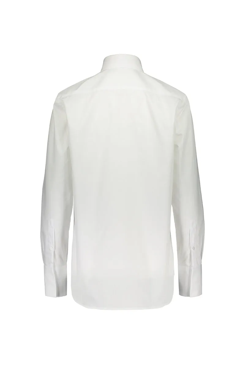 TUNDRA cotton poplin shirt in white