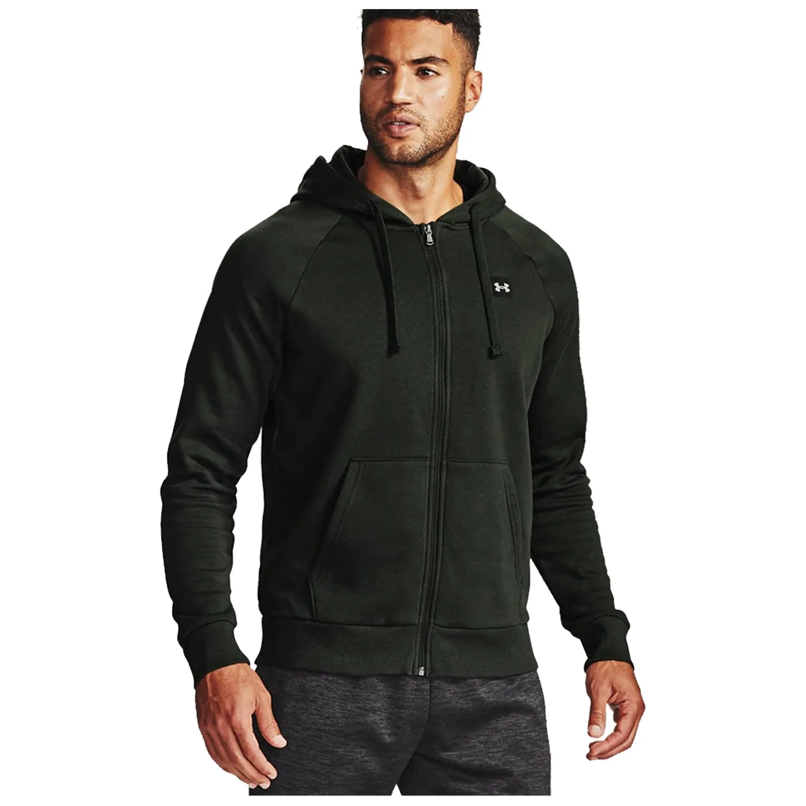 Under Armour Mens Rival Fleece Full Zip Hoodie