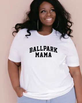 Varsity Ballpark Mama | White