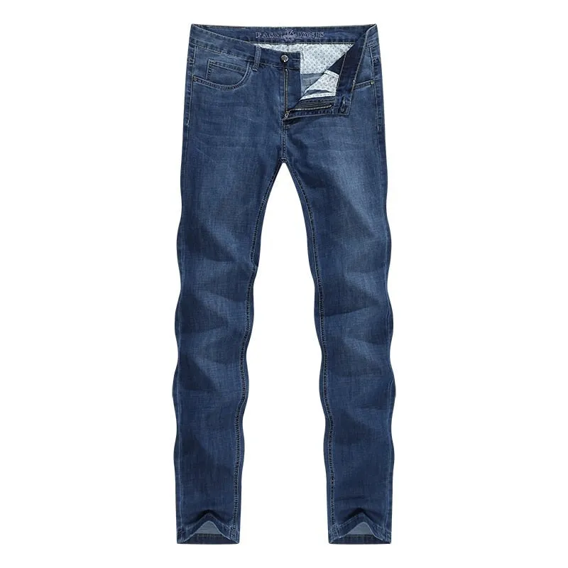 West Louis™ Summer Regular Fit Lightweight Blue Jeans