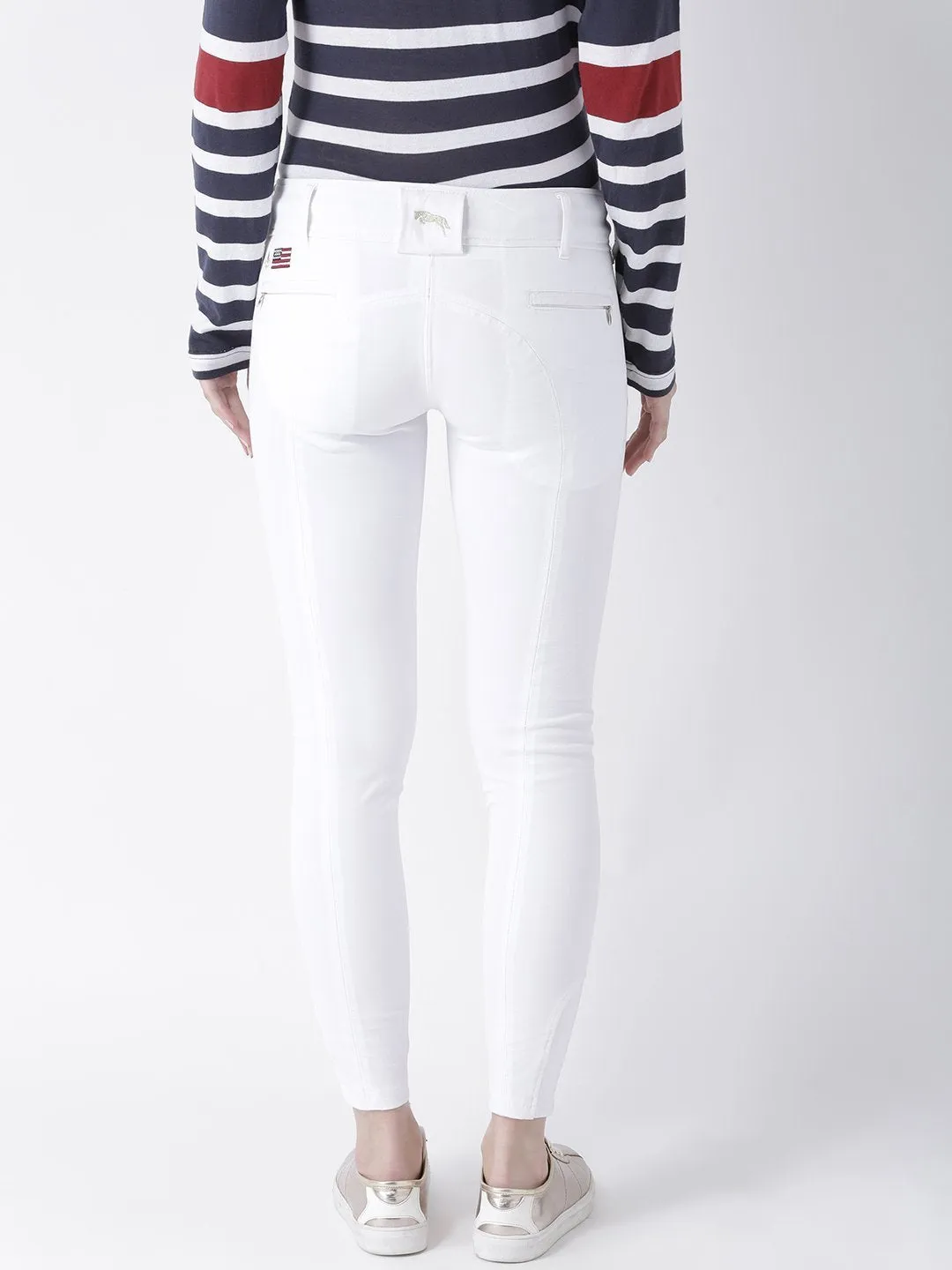 Women White Slim Fit Trouser