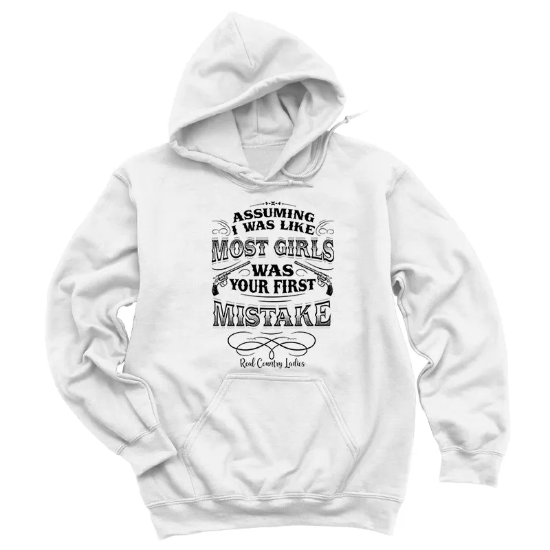 Your First Mistake Black Print Hoodies & Long Sleeves